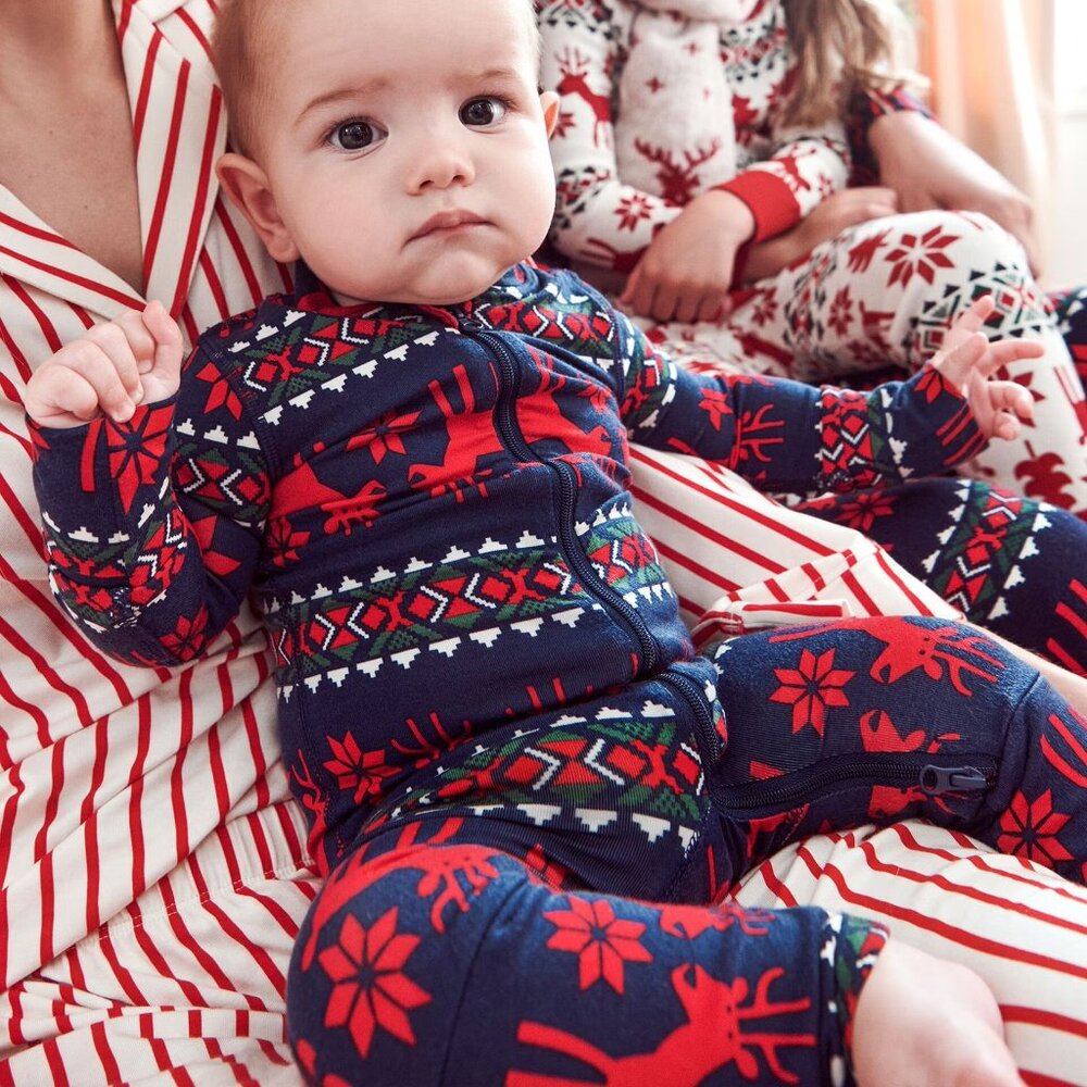 Holiday HannaSoft™ Sleeper - Dear Deer on Navy